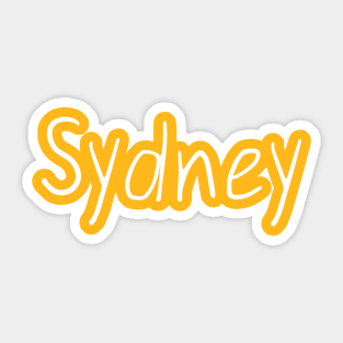 Sydney single word Sticker